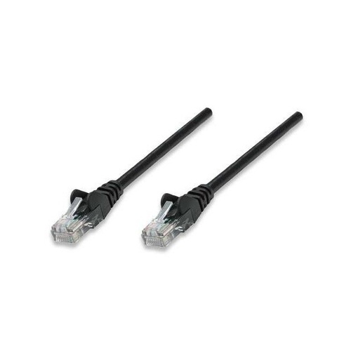 Intellinet 100 Ft Black Cat5e Snagless Patch Cable (320801)