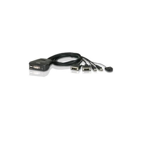 Aten 2port Usb Dvi Cable Kvm Switch (CS22D)
