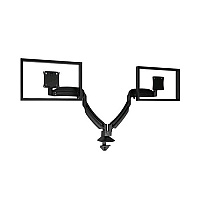 Chief Manufacturing K1 Desk Mnt Dual Disp Dual 2l Arms, Slv (K1D220S)