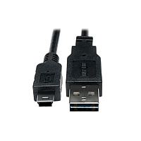 Tripp Lite 1ft Reversible Usb Cable A/5pin Mini-b (UR030001)