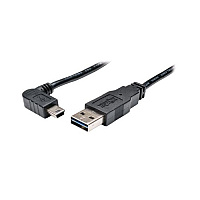 Tripp Lite 3ft Rev Usb Cable A/right Angle Mini-b (UR030003RAB)
