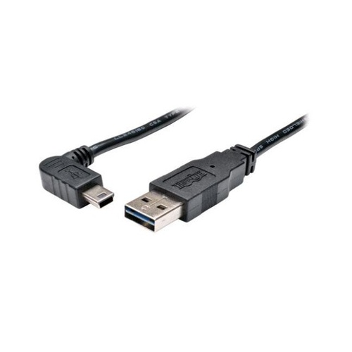 Tripp Lite 3ft Rev Usb Cable A/right Angle Mini-b (UR030003RAB)