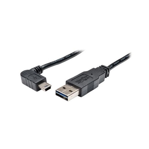 Tripp Lite 6ft Rev Usb Cable A/right Angle Mini-b (UR030006RAB)