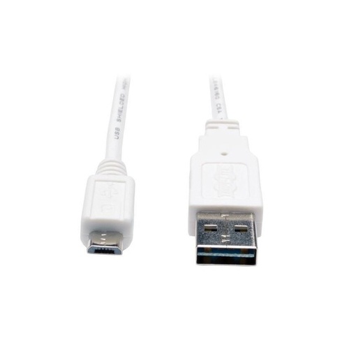 Tripp Lite 3ft Rev Usb Cable A/5pin Micro-b White (UR050003WH)
