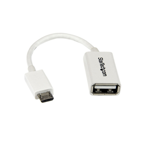 StarTech 5in White Micro Usb To Usb Otg Adapter (UUSBOTGW)