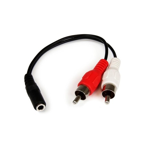 StarTech 6in Stereo 3.5mm (m) To 2x Rca (f) Cable (MUFMRCA)
