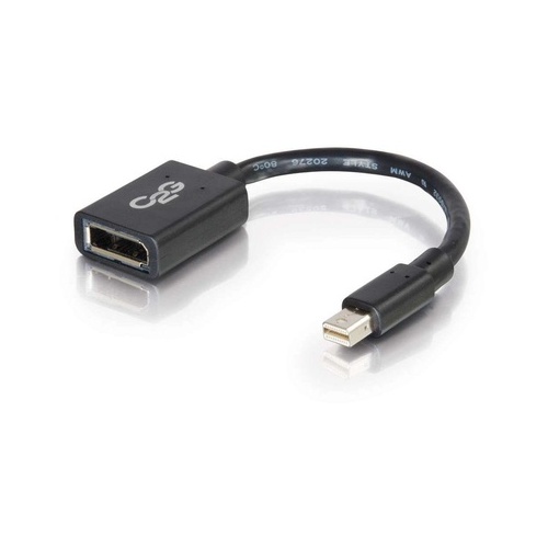 C2G 6in Mini Displayport M To Dp F Bk (54303)