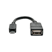 Tripp Lite 6in Usb To Usb Cable Otg 5pin Micro-b/a (U05206N)