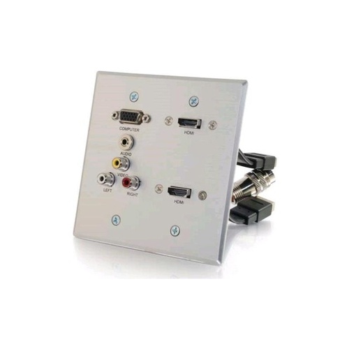 C2G Dg Dual Hdmi,vga,3rca,3.5 Rr Al Wp (60143)