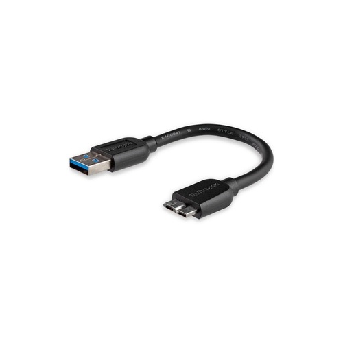 StarTech 15cm 6in Slim Usb 3.0 Micro B Cable (USB3AUB15CMS)
