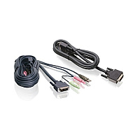 Iogear 6ft Dual View Dvi Usb Kvm Cable (G2L7202U)