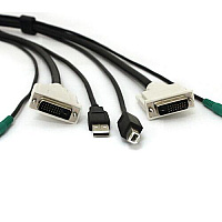 Black Box Dvi Kvm Cable - Usb A-b, 3.5mm Audio, 6-ft. (1.8-m) (SKVMCBLDVI06)