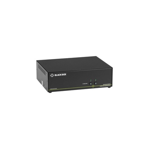 Black Box Secure Kvm Switch,niap 3.0 Certified 2-port,single-monitor,displayport 4k30,usb,audio,cac,gsa,taa If Outside Tape Not Broken (SS2PSHDPUCAC)