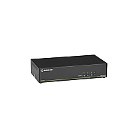 Black Box Secure Kvm Switch,niap 3.0 Certified-4-port,dual-monitor,displayport 4k30,usb Hid,audio,gsa,taa If Outside Tape Is Not Broken (SS4PDHDPU)