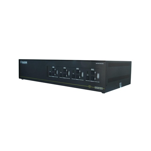 Black Box Secure Kvm Matrix Switch, Niap 3.0 Certified-4 Users X 8 Sources, Dvi-i, Usb, Audio, Cac, Gsa, Taa If Outside Tape Not Broken (SS8PDVI8X4UCAC)