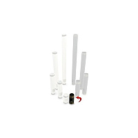 Pride 4 In. Black Pre-cut Npt With Cable Outle (PWH4B)
