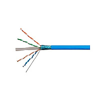 Monoprice Cat6 Ethernet Bulk Cable - Solid_ 550mhz_ Stp_ Cmr_ Riser Rated_ Pure Bare Copper Wire_ 23awg_ No Logo_ 1000ft_ Blue (18608)