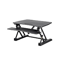 Monoprice Workstream By Electric Height Adjustable Sit-stand Workstation Desk Converter, 36in (27774)