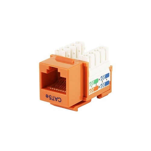 Monoprice Cat5e Punch Down Keystone Jack - Orange (5374)