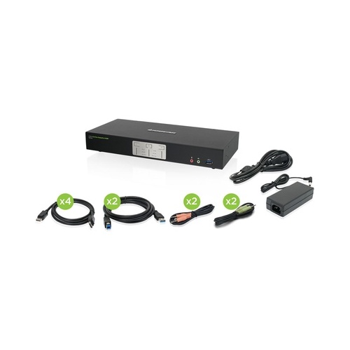 Iogear 2-port 4k Dual Displayport Kvm (GCS1942)