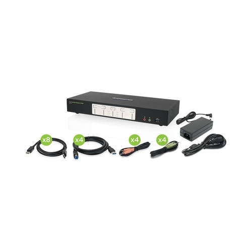 Iogear 4-port 4k Dual Displayport Kvm (GCS1944)