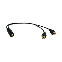 Tripp Lite 1ft Mini Stereo Y Splitter Adapter M/fx2 (P313001)
