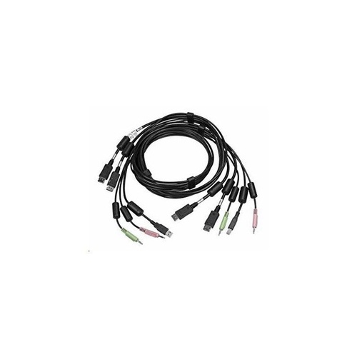 Vertiv Cable, 2-displayport/1-usb/2-audio, 6ft (CBL0124)
