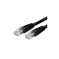 StarTech 100ft Cat6 Ethernet Cable Black Cat6 Poe (C6PATCH100BK)