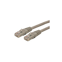 StarTech 15ft Cat6 Ethernet Cable Gray Cat 6 Poe (C6PATCH15GR)