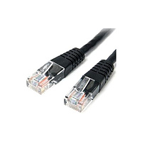 StarTech 6 Ft Black Molded Cat5e Utp Patch Cable (M45PATCH6BK)