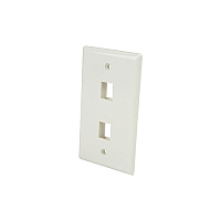 StarTech Dual Outlet Universal Wall Plate (PLATE2WH)