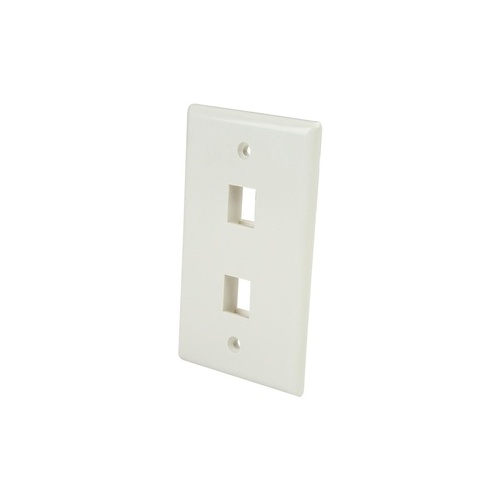 StarTech Dual Outlet Universal Wall Plate (PLATE2WH)