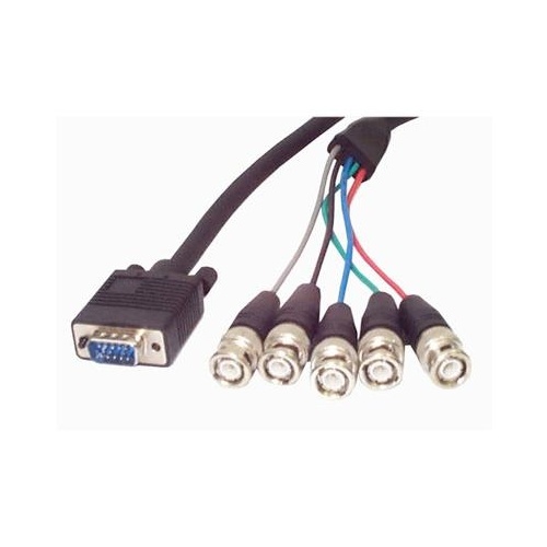 StarTech 6 Ft Hd15 Vga To 5 Bnc Monitor Cable (VGABNC5)