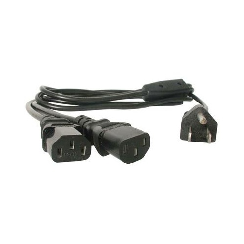 StarTech 6ft Power Y Cord, Nema5-15p To 2x C13 (PXT101Y)