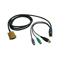 Tripp Lite 6ft Usb Ps/2 Kvm Switch Cable Kit Combo (P778006)