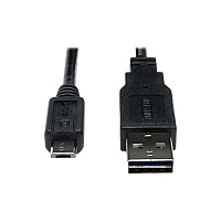 Tripp Lite 1ft Rev Usb Cable 28/24awg A/micro-b (UR05000124G)