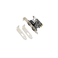 Syba Multimedia Pcie 2x Port Serial Db9 Card, Moschip 99 (SDPEX15022)