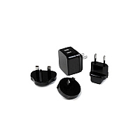 StarTech Dual Port Usb Wall Charger 17w / 3.4a (USB2PACBK)