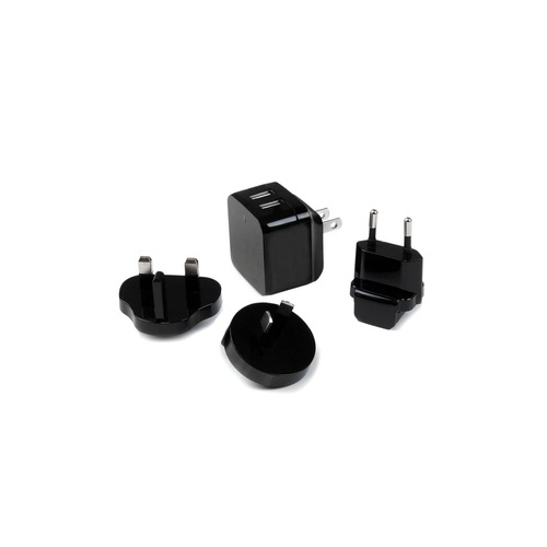 StarTech Dual Port Usb Wall Charger 17w / 3.4a (USB2PACBK)