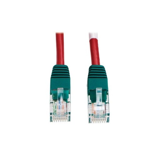 Tripp Lite 10ft Cat5e Cross-over Patch Cable Red (N010010RD)