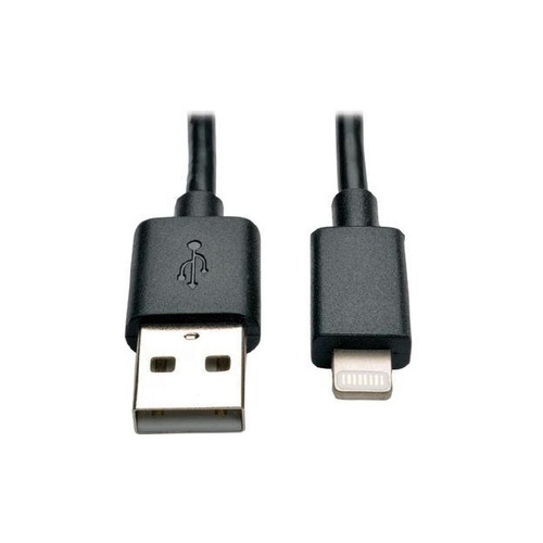 Tripp Lite 10in Usb Lightning Charge Cable Black (M10010NBK)