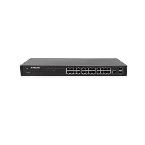 Intellinet 24 Port Managed Gigabit Switch W/2 Sfp (560917)