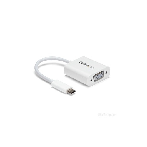 StarTech Usb-c To Vga Adapter - White (CDP2VGAW)