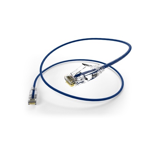 Uncommonx 10ft Cat6 Clearfit Slim Patch Cable Blue (CS610FBLU)