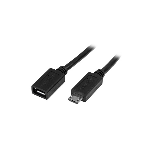 StarTech 0.5m 20in Micro-usb Extension Cable M/f (USBUBEXT50CM)