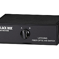 Black Box Fiber Optic A/b Desktop Switch - Latching With Sc Single-mode Connectors, Gsa, Taa (SW1036A)