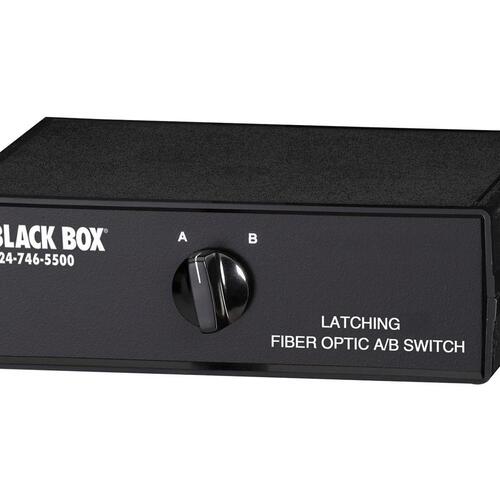 Black Box Fiber Optic A/b Desktop Switch - Latching With Sc Single-mode Connectors, Gsa, Taa (SW1036A)