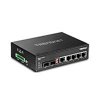 Trendnet 6-port Hardened Industrial Gigabit Switch (5 Gigabit / 1 Shared Sfp / 1 Dedicated Sfp) (TIG62)