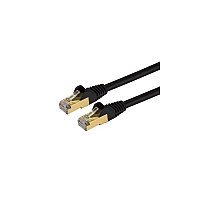 StarTech 1 Ft Cat6a Ethernet Cable - Stp Black (C6ASPAT1BK)