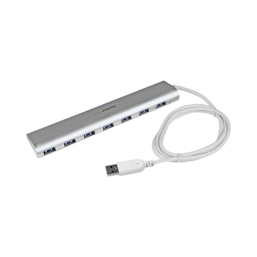 StarTech 7 Port Compact Usb 3.0 Hub - Aluminum (ST73007UA)